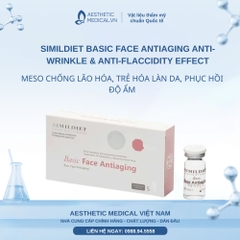 SIMILDIET BASIC FACE ANTIAGING ANTI-WRINKLE & ANTI-FLACCIDITY EFFECT / MESO CHỐNG LÃO HÓA, TRẺ HÓA LÀN DA, PHỤC HỒI ĐỘ ẨM