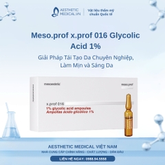 meso.prof x.prof 016 Glycolic Acid 1%: Giải Pháp Tái Tạo Da Chuyên Nghiệp, Làm Mịn và Sáng Da