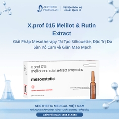 X.prof 015 Melilot & Rutin Extract: Giải Pháp Mesotherapy Tái Tạo Silhouette, Đặc Trị Da Sần Vỏ Cam và Giãn Mao Mạch
