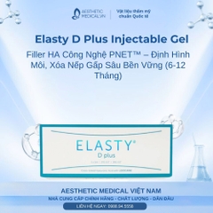 Elasty D Plus Injectable Gel: Filler HA Công Nghệ PNET™ – Định Hình Môi, Xóa Nếp Gấp Sâu Bền Vững (6-12 Tháng)