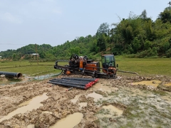 Khoan ngầm kéo ống ngang đường
