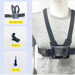Dây đeo ngực gắn Gopro, Actioncam, điện thoại làm cam hành trình