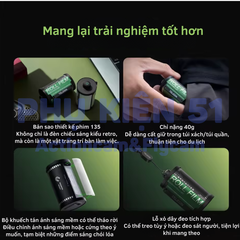 Đèn Telesin Mini trợ sáng Actioncam máy ảnh , trang trí đẹp gắn ngàm Cold Shoe
