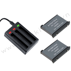 Pin và Dock sạc 3 khe dành cho Insta360 One X2