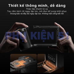 Báng tay cầm Telesin Bluetooth Action 6 chụp hình đường phố chụp hình từ xa