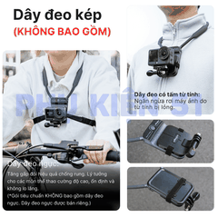 Vòng đeo cổ aMagisn từ tính cho Actioncam giấu ẩn trong áo hít mạnh mẽ