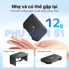 Nắp che nắng Vrig cho Insta360 Luna giúp nhìn rõ màn hình bảo vệ