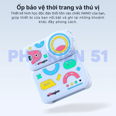 Silicon aMagisn cho DJI Nano bảo vệ camera màn hình màu sắc vui nhộn