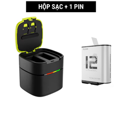 Pin Stamina và Hộp sạc nhanh Gopro 12 11 10 9 Black hiệu suất cao