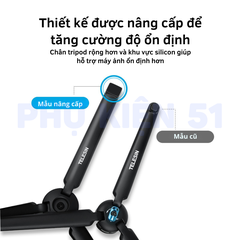 Tripod gấp gọn Telesin hợp kim nhôm dùng pocket 3 , gậy Actioncam