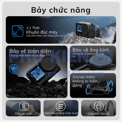 Silicon Telesin Dji Osmo Action 6 bảo vệ màn hình camera chống trầy xước S6-PTC-11