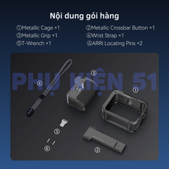 StreetGrip Kit TELESIN cho Insta360 Ace Pro 2 / Pro- Tay cầm hỗ trợ chụp hình đường phố nghệ thuật