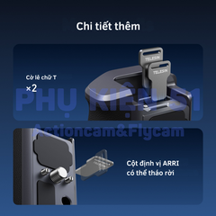 StreetGrip Kit TELESIN GOPRO 9 10 11 12 13 BLACK - Tay cầm hỗ trợ chụp hình đường phố nghệ thuật