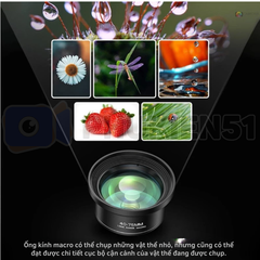 Lens Macro 45-70mm cho điện thoại chụp cận cảnh ,hình ảnh rõ nét