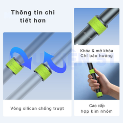Gậy aMagisn 1M5 cứng cáp hợp kim nhôm chuyên dùng gắn xe