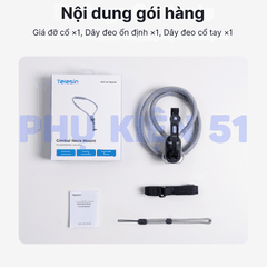 Vòng đeo Telesin Pocket 3 4 Luna hỗ trợ đeo cổ quay Pov đầu 1/4 inch