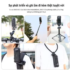 Khung Nhôm Vrig GA 01 Insta360 X4 bảo vệ toàn diện máy ống kính camera