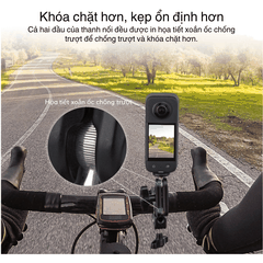 Kẹp càng cua kim loại Telesin gắn Actioncam máy ảnh đèn flash cố định chắc chắn