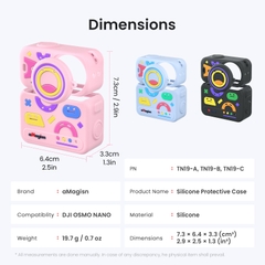 Silicon aMagisn cho DJI Nano bảo vệ camera màn hình màu sắc vui nhộn