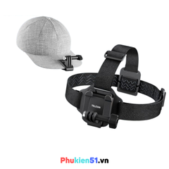 Dây Đeo Đầu 2 in1 TELESIN kiêm kẹp nón, balo