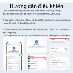 Tay cầm Bluetooth hỗ trợ Iphone quay phim chụp hình dễ dàng ổn định