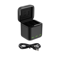 Pin Gopro 12 11 10 9 Black và Hộp sạc Telesin sạc 3 pin