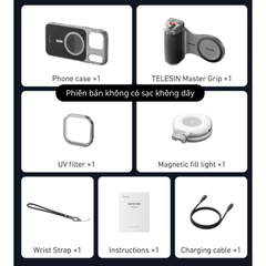 TELESIN Master Grip for iPhone 17 Pro Max - Báng tay cầm chuyên nghiệp quay phim chụp hình ổn định