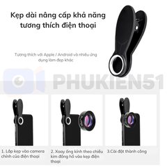 Lens Marco 30-120mm hỗ trợ điện thoại quay chụp cận cảnh gần sắc nét