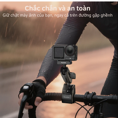 Kẹp càng cua Telesin cho Action 5 4 3 Osmo 360 gắn ghi đông xe xoay 360 độ tuỳ chỉnh