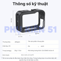 Khung nhựa aMagisn Action 6 hỗ trợ gắn dọc bảo vệ máy