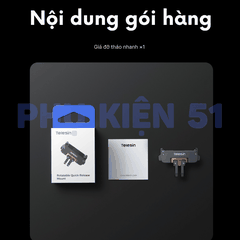 Ngàm tích hợp ren 1/4 Telesin Action 6 Nano  / Osmo 360 II tiện lợi đa năng