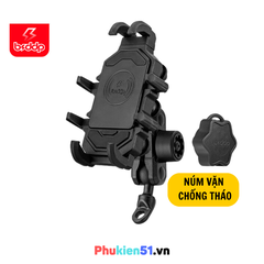 Gía Đỡ Điện Thoại Chống Sốc Cao Cấp BSDPP bảo vệ camera gắn chân gương ghi đông xe máy hấp thụ lực chống giật