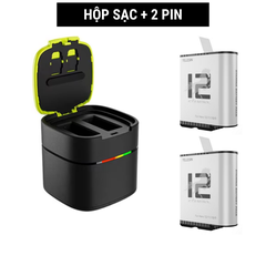 Pin Stamina và Hộp sạc nhanh Gopro 12 11 10 9 Black hiệu suất cao