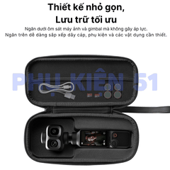 Túi Telesin đựng Pocket 4 Pro Insta360 Luna vừa khít bảo vệ gimbal