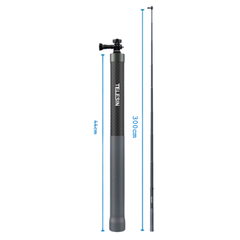 Gậy 3M Telesin Carbon fiber tàng hình dành cho Insta360 , Actioncam, Gopro