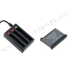 Pin và Dock sạc 3 khe dành cho Insta360 One X2
