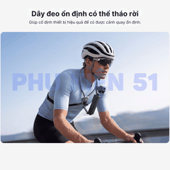 Vòng đeo Telesin Pocket 3 4 Luna hỗ trợ đeo cổ quay Pov đầu 1/4 inch