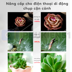 Lens Marco 30-120mm hỗ trợ điện thoại quay chụp cận cảnh gần sắc nét