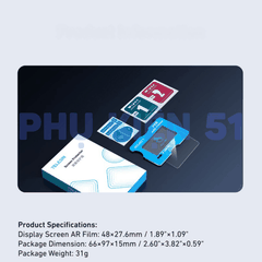 Cường lực Telesin màn hình Pocket 4 Pro bảo vệ màn hình chống trầy xước