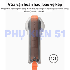 Túi Mini Telesin cao cấp Insta360 X4 X5 bảo vệ camera kháng nước