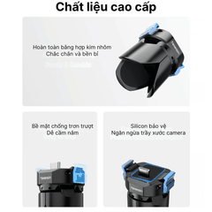 Đế 3 chân Telesin kiêm sạc cho Pocket 3 4 4P chân tự bung cổng sạc type C