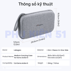 Túi aMagisn đựng phụ kiện Action 6 bảo vệ chống sốc tốt kháng nước