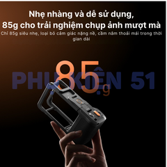 Báng tay cầm Telesin Bluetooth Action 6 chụp hình đường phố chụp hình từ xa