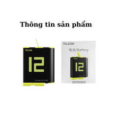 Pin Telesin Gopro Hero 12 11 10 9 Black