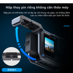 Khung hợp kim nhôm Gopro 13 12 11 10 9 Black nâng cấp tích hợp nhiều phụ kiện