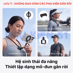 Vòng đeo cổ Telesin SE 3.0 gắn Actioncam Điện Thoại Pocket giảm đau cổ quay POV