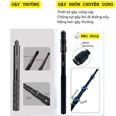 Bộ kẹp gắn gậy tàng hình INSTA360 One X X2 X3 X4 gắn xe góc quay độc đáo