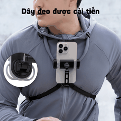 Vòng Đeo Cổ Telesin Góc POV kẹp chắc chắn hỗ trợ quay ngang dọc uốn dẻo tiện dụng S2-HNB-02