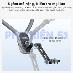 Vòng đeo Telesin Pocket 3 4 Luna hỗ trợ đeo cổ quay Pov đầu 1/4 inch