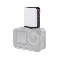 Đèn trợ sáng TELESIN cho DJI Action 6 / Nano kèm chân Cold Shoe hỗ trợ nhiều phụ kiện
